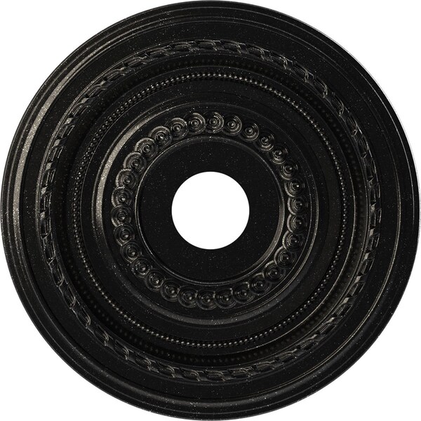 Ekena Millwork Cole PVC Ceiling Medallion (Canopies up to 5 1/8"), 19"OD x 3 1/2"ID x 1"P, Textured Metallic Galaxy CMP19COAGX - main